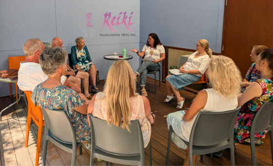 image of Reiki class following standards of training